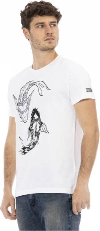 Trussardi Stijlvolle T-shirt met Frontprint Wit Heren