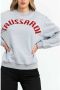 Trussardi Grijze Oversized Katoenen Sweatshirt Gray Dames - Thumbnail 3