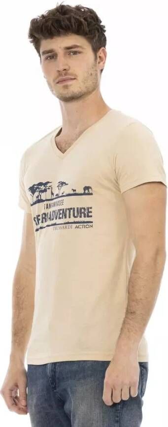 Trussardi T-Shirts Beige Heren