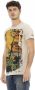 Trussardi Beige T-shirt met ronde hals en frontprint Beige Heren - Thumbnail 2