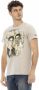 Trussardi Beige Katoenen T-Shirt met Voorprint Beige Heren - Thumbnail 2