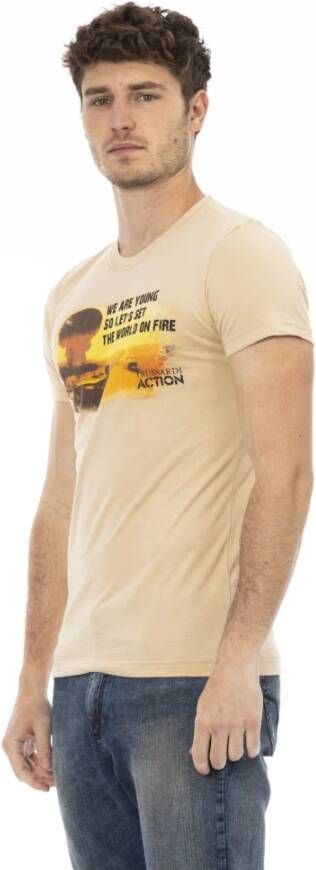 Trussardi T-Shirts Beige Heren