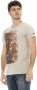 Trussardi Beige Ronde Hals Tee met Front Print Beige Heren - Thumbnail 2