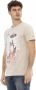Trussardi Beige korte mouw luxe T-shirt met frontprint Beige Heren - Thumbnail 2