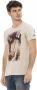 Trussardi Beige T-shirt van katoenmix voor mannen Beige Heren - Thumbnail 2