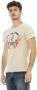 Trussardi Slanke Rode Ronde Hals Tee met Voorprint Red Heren - Thumbnail 2