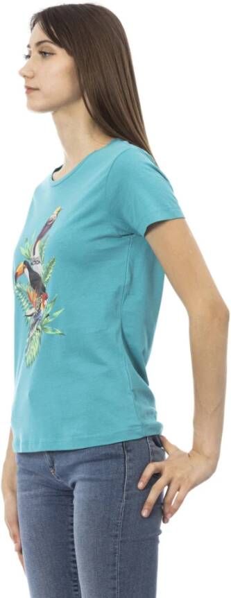 Trussardi T-Shirts Blauw Dames