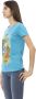 Trussardi Lichtblauw Katoenen T-shirt met Korte Mouwen Blue Dames - Thumbnail 2