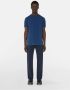 Trussardi Greyhound Borduurwerk Katoen Stretch T-Shirt Blauw Heren - Thumbnail 2