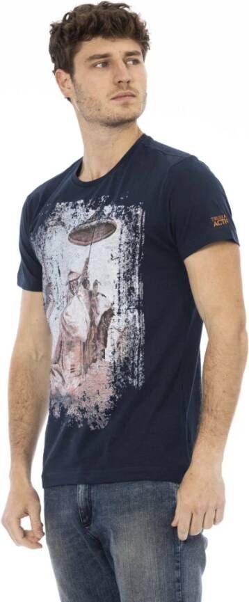 Trussardi T-Shirts Blauw Heren
