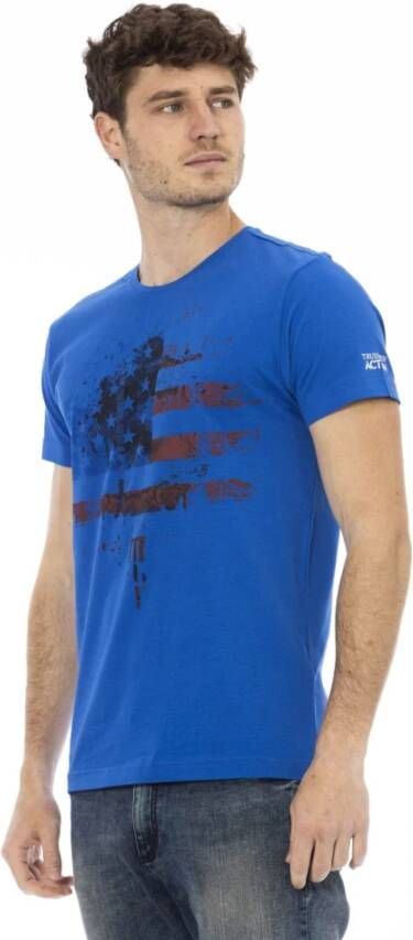 Trussardi T-Shirts Blauw Heren