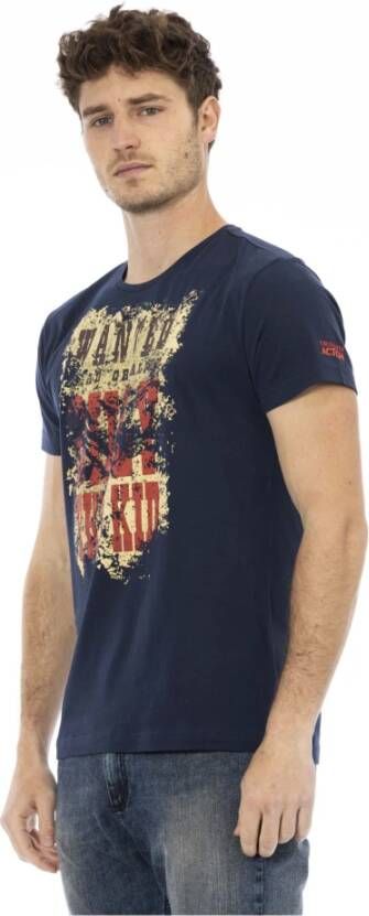 Trussardi T-Shirts Blauw Heren