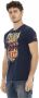 Trussardi Blauw bedrukt casual T-shirt met korte mouwen Blue Heren - Thumbnail 2