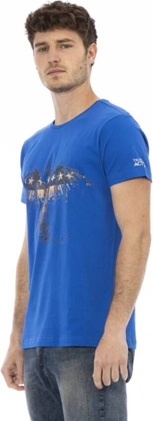 Trussardi T-Shirts Blauw Heren