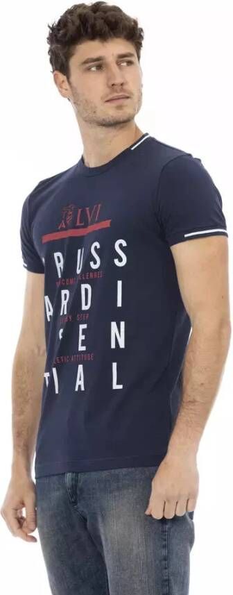 Trussardi T-Shirts Blauw Heren