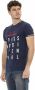 Trussardi Blauw T-shirt met korte mouwen en frontprint Blue Heren - Thumbnail 2