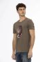Trussardi Stijlvol T-shirt met unieke frontprint Brown Heren - Thumbnail 2