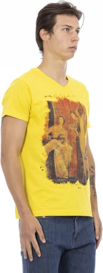 Trussardi T-Shirts Geel Heren