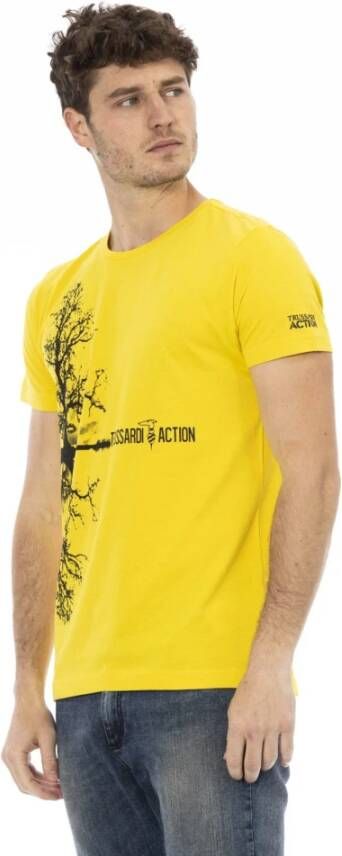 Trussardi T-Shirts Geel Heren