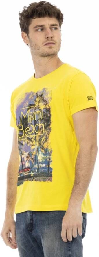 Trussardi T-Shirts Geel Heren
