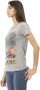 Trussardi Grijze Katoenen T-shirt met Korte Mouwen en Voorkant Print Gray Dames - Thumbnail 2