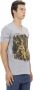 Trussardi Action T-shirt met V-hals Print Gray Heren - Thumbnail 2