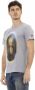 Trussardi Grijze Katoenen T-Shirt met Frontprint Gray Heren - Thumbnail 2
