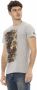 Trussardi Action Grijs Katoenen T-Shirt met Voorkant Print Gray Heren - Thumbnail 2