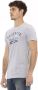 Trussardi Action Grijs Katoenen T-Shirt met Voorkant Print Gray Heren - Thumbnail 2
