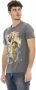 Trussardi Witte katoenen T-shirt met voorprint White Heren - Thumbnail 4