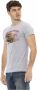 Trussardi Action Grijs Katoenen T-Shirt met Voorkant Print Gray Heren - Thumbnail 2