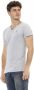 Trussardi Grijze V-Hals T-Shirt met Stijlvolle Borstprint Gray Heren - Thumbnail 2