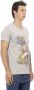 Trussardi Elegant V-hals T-shirt met exclusieve frontprint Gray Heren - Thumbnail 2
