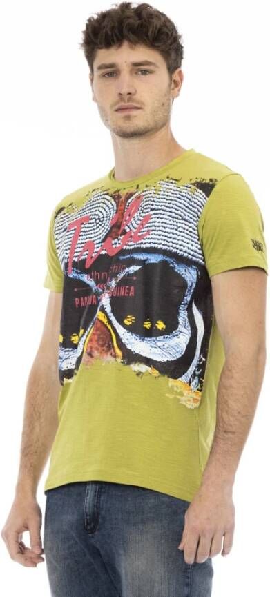 Trussardi T-Shirts Groen Heren