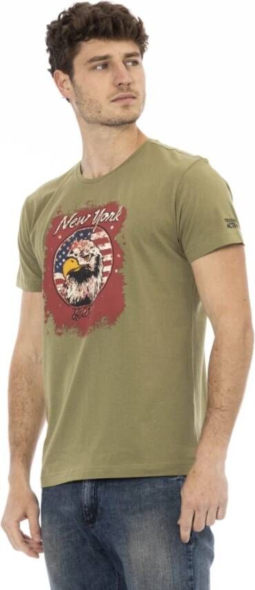 Trussardi T-Shirts Groen Heren