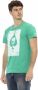 Trussardi Smaragd Casual Elegance Korte Mouw T-shirt Green Heren - Thumbnail 2