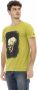 Trussardi Groen Katoenen T-Shirt met Voorkant Print Green Heren - Thumbnail 2