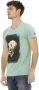 Trussardi Groen Grafisch T-shirt Casual Stijl Green Heren - Thumbnail 2