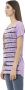 Trussardi Paarse Katoenen Korte Mouw T-shirt met Voorkant Print Purple Dames - Thumbnail 2
