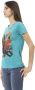 Trussardi Casual Ronde Hals T-Shirt Front Print Blue Dames - Thumbnail 2