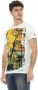Trussardi Lichtblauw katoenen T-shirt met voorkant print Blue Heren - Thumbnail 2