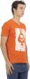 Trussardi Stijlvolle Oranje V-Hals T-Shirt met Voorkant Print Orange Heren - Thumbnail 4