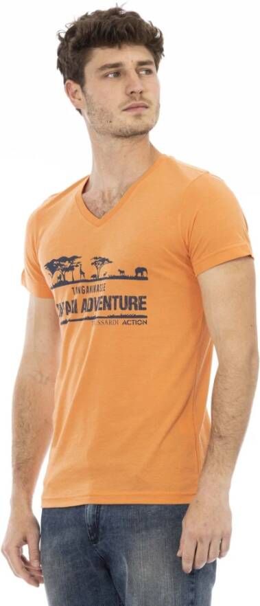 Trussardi T-Shirts Oranje Heren