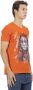 Trussardi Stijlvolle Oranje V-Hals Katoenen T-Shirt Orange Heren - Thumbnail 2