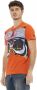 Trussardi Oranje Katoenen T-Shirt met Voorprint voor Mannen Orange Heren - Thumbnail 2