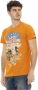 Trussardi Oranje Katoenen T-Shirt met Voorprint Orange Heren - Thumbnail 2