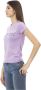 Trussardi Korte Mouw Ronde Hals T-shirt Voorkant Print Blue Dames - Thumbnail 2