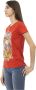 Trussardi Trendy Rood Katoenen T-Shirt met Voorkant Print Red Dames - Thumbnail 2