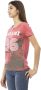 Trussardi Roze Katoenen T-shirt met Korte Mouwen en Voorkant Print Pink Dames - Thumbnail 2