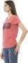 Trussardi Roze Katoenen V-Hals T-Shirt met Voorkant Print Pink Dames - Thumbnail 2